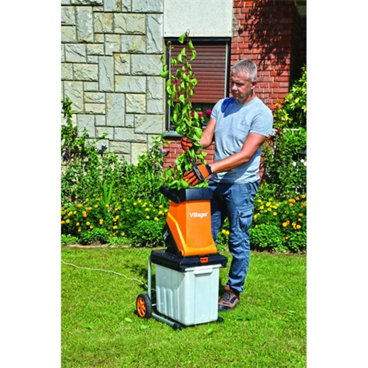 Villager VC 2500 Orange edition ágaprító 2500 W 230 V 40 mm vágáskapacitás 50 L #2