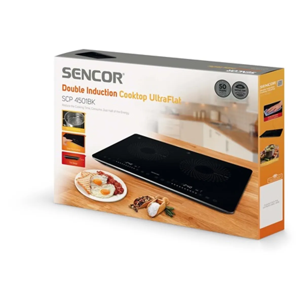 Sencor SCP 4501BK Indukciós főzőlap 2 zónás 3400 W #9