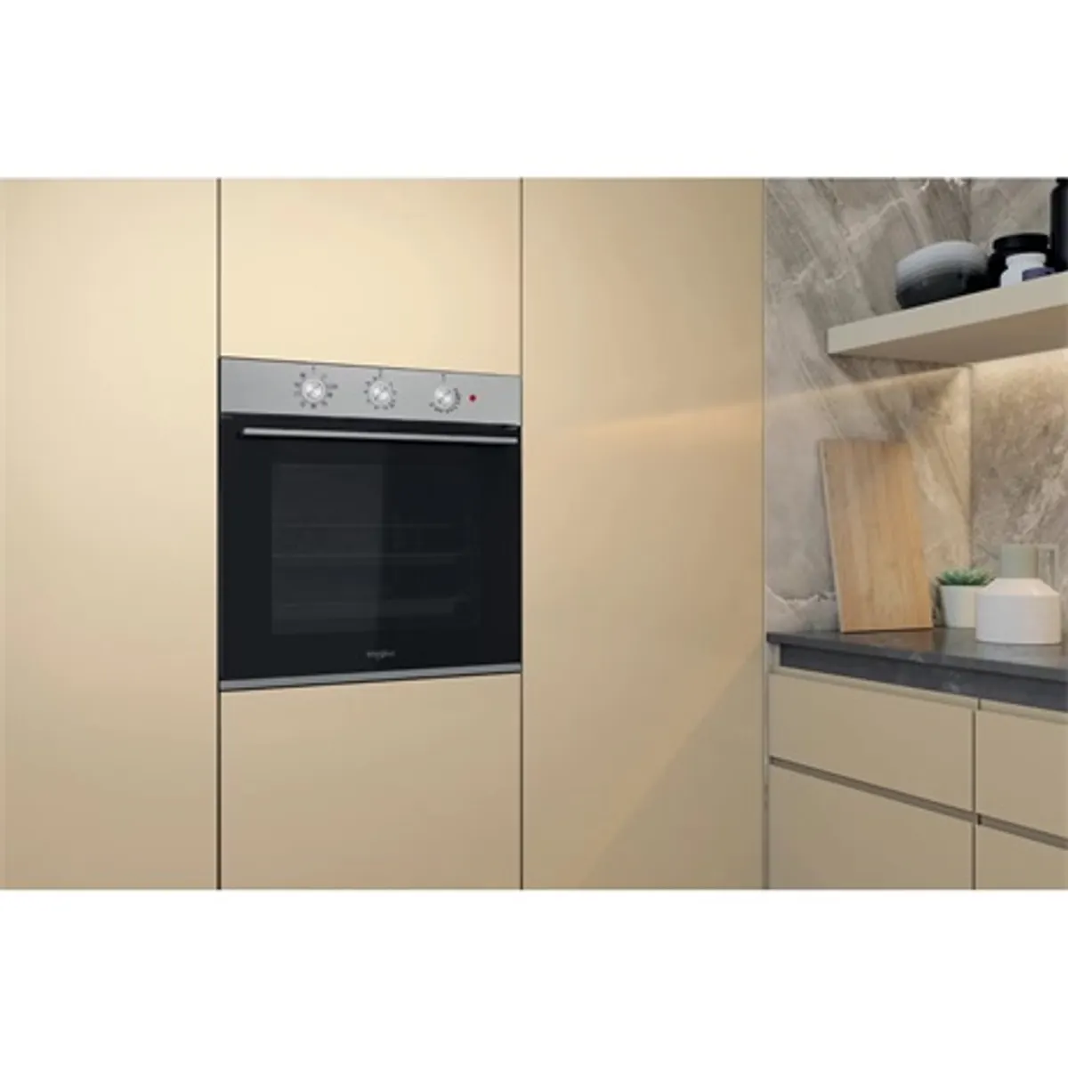 Whirlpool OMK38HU0X Beépíthető sütő energiaosztály A, 71 l, 59,5x59,5x55,1 cm, hidrolitikus tisztítás, 5 év garancia a ventillátorra #5
