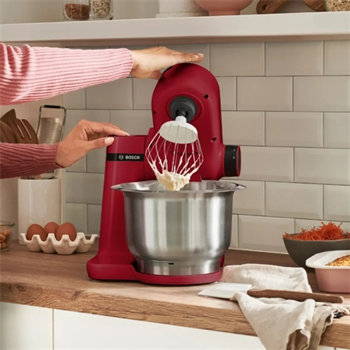 Bosch MUMS2ER01 MUM Serie 2 700 W 3,8 l nemesacél tál 4 sebesség és impulzus bolygómozgás #8