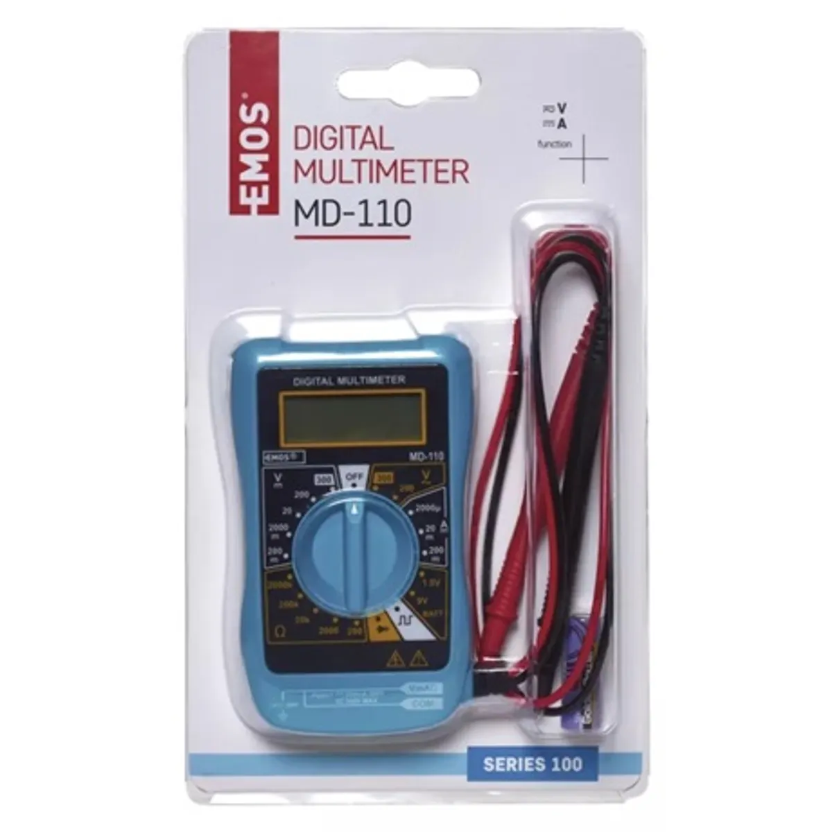 Emos M0320 MD-110 multiméter 3,5 digit kijelző manuális tartomány háttérvilágítás #2