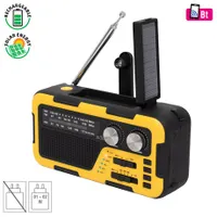 Sal RPH 2 vészhelyzeti rádió hibrid töltés napelemes forgatókarral am-fm-wb usb beépített 4000mAh akkumulátor Bluetooth #1