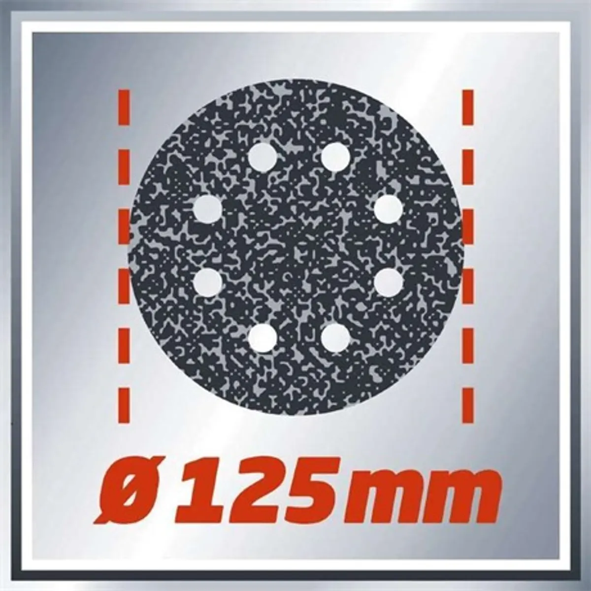 Einhell TE-RS 18 LI SOLO excenter csiszoló Power X-Change 125 mm 2 mm excentrikus löket Softgrip beépített porelszívó #9