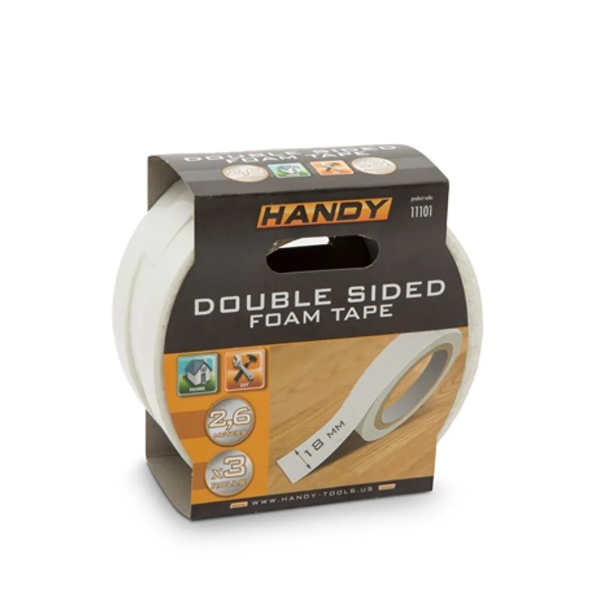 Handy 11101 habszalag szett kétoldalas 2,6 m x 18 mm 3 db #2