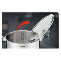 Tefal G7124645 Daily Cook nyeles lábas 24 cm 4,5 L rozsdamentes acél üvegfedő indukciós sütőben 175 C mosogatógépben mosható #3