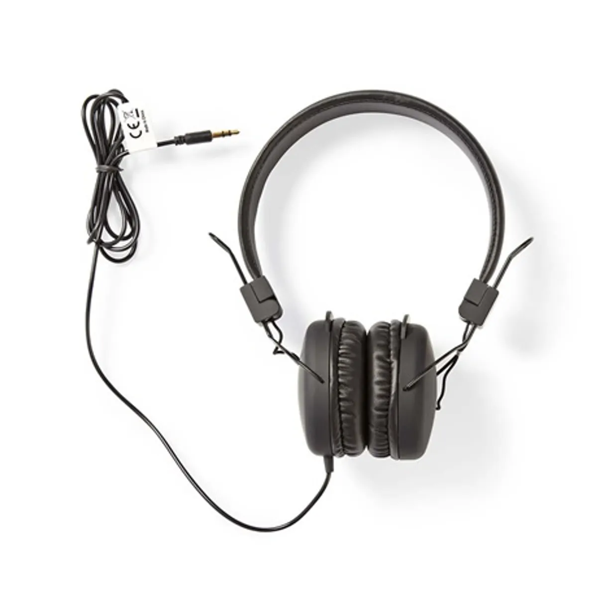 Nedis HPWD1100BK Mikrofonos fejhallgató fekete 40 mm meghajtó 32 ohm 20 Hz-20 kHz 1,2 m 3,5 mm jack #2