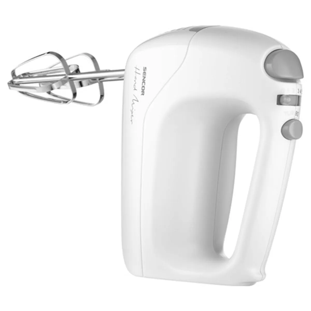 Sencor SHM 5400WH Kézi mixer 200 W 5 fokozat Turbo rozsdamentes acél habverő és dagasztószár #3