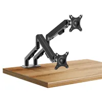 Delight 39684 dupla karos teleszkópos monitor-tartó 75x75 100x100 max terhelhetőség karonként 9 kg 30" fekete acél #3