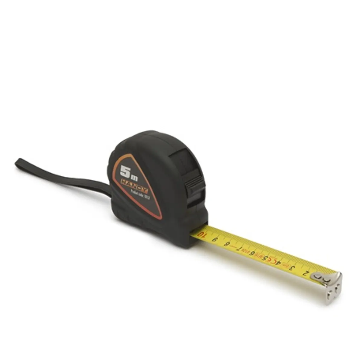 Handy 10157 Mérőszalag 5 m 18 mm II EG Soft Touch borítás Szalag blokkolás funkció Fém szalag véggel Mágnes-tappancsok Övcsipesz Csuklópánt #1