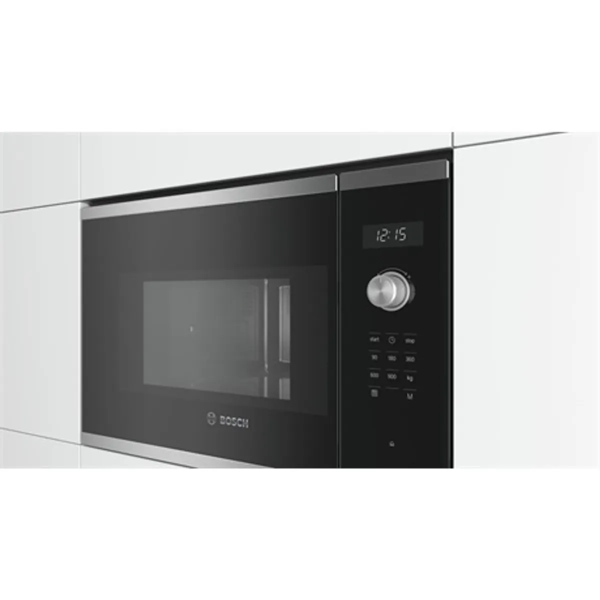 Bosch BFL554MS0 Serie 6 beépíthető mikrohullámú sütő 25 l 900 W 5 fokozat 7 automata program LED kijelző #2