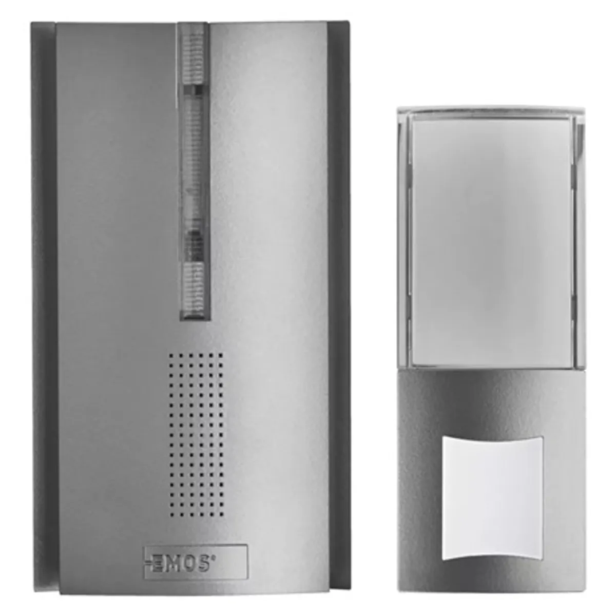 Emos P5763 vezeték nélküli csengő 120 m hatótávolság 16 dallam automatikus párosítás ismétlési funkció IP44 vízálló gomb 85 dB 433 MHz 3x AA #1