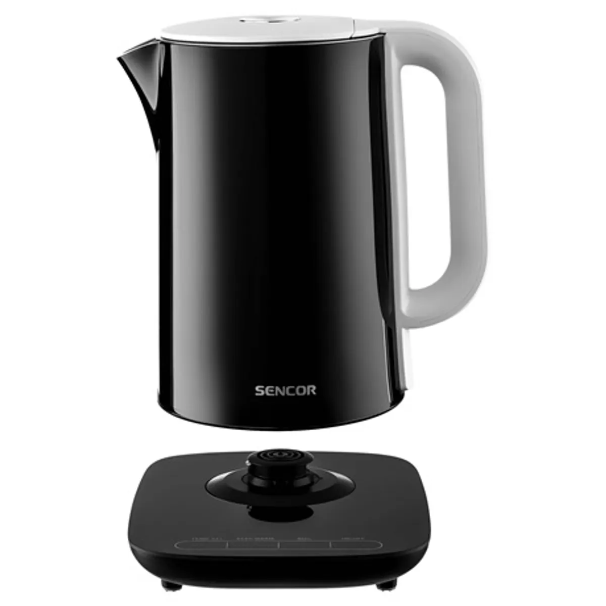 Sencor SWK1592BK vízforraló 1,5 L 2150 W duplafalú rozsdamentes SUS304 LED kijelző Strix középcsatlakozó 40-100 °C #3