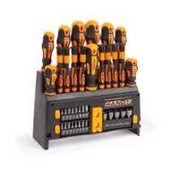 Handy 10741 csavarhúzó készlet 39 db CR-V szár mágnesezett fej gumírozott markolat magnetizáló demagnetizáló #1