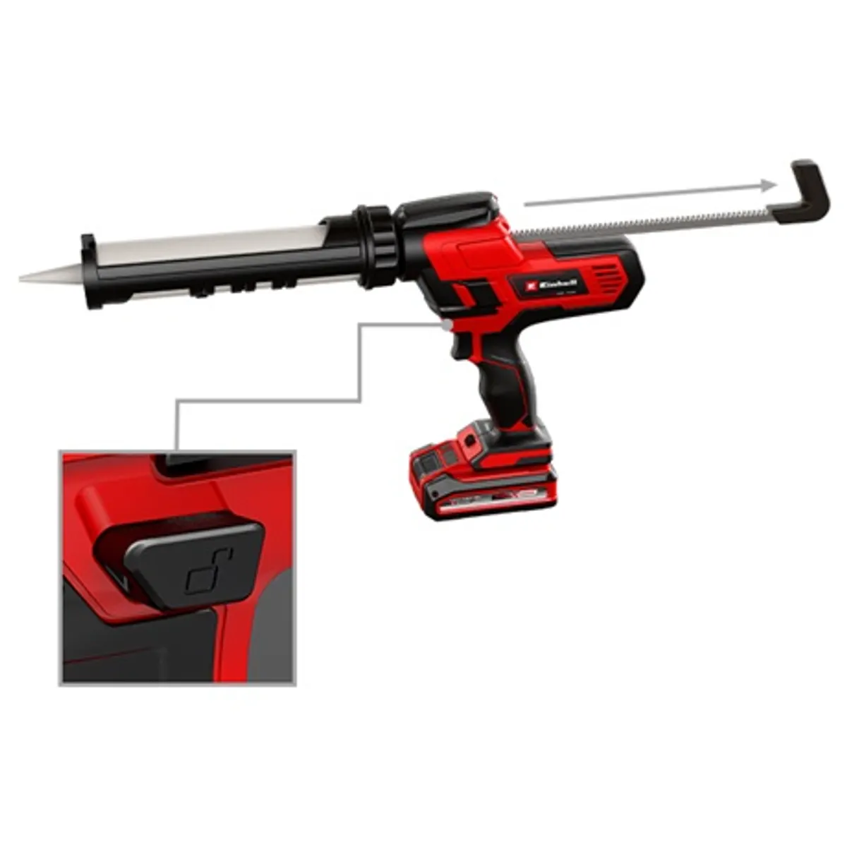 Einhell TE-SG 18-10 LI - SOLO akkus kinyomópisztoly 6 fokozat 2000 N 310 ml LED #3