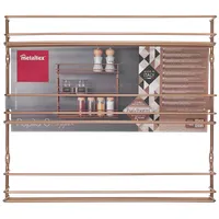 Metaltex MX362533 Pepito fűszerpolc háromszintes réz színű polytherm bevonatú 36x8x32 cm #3