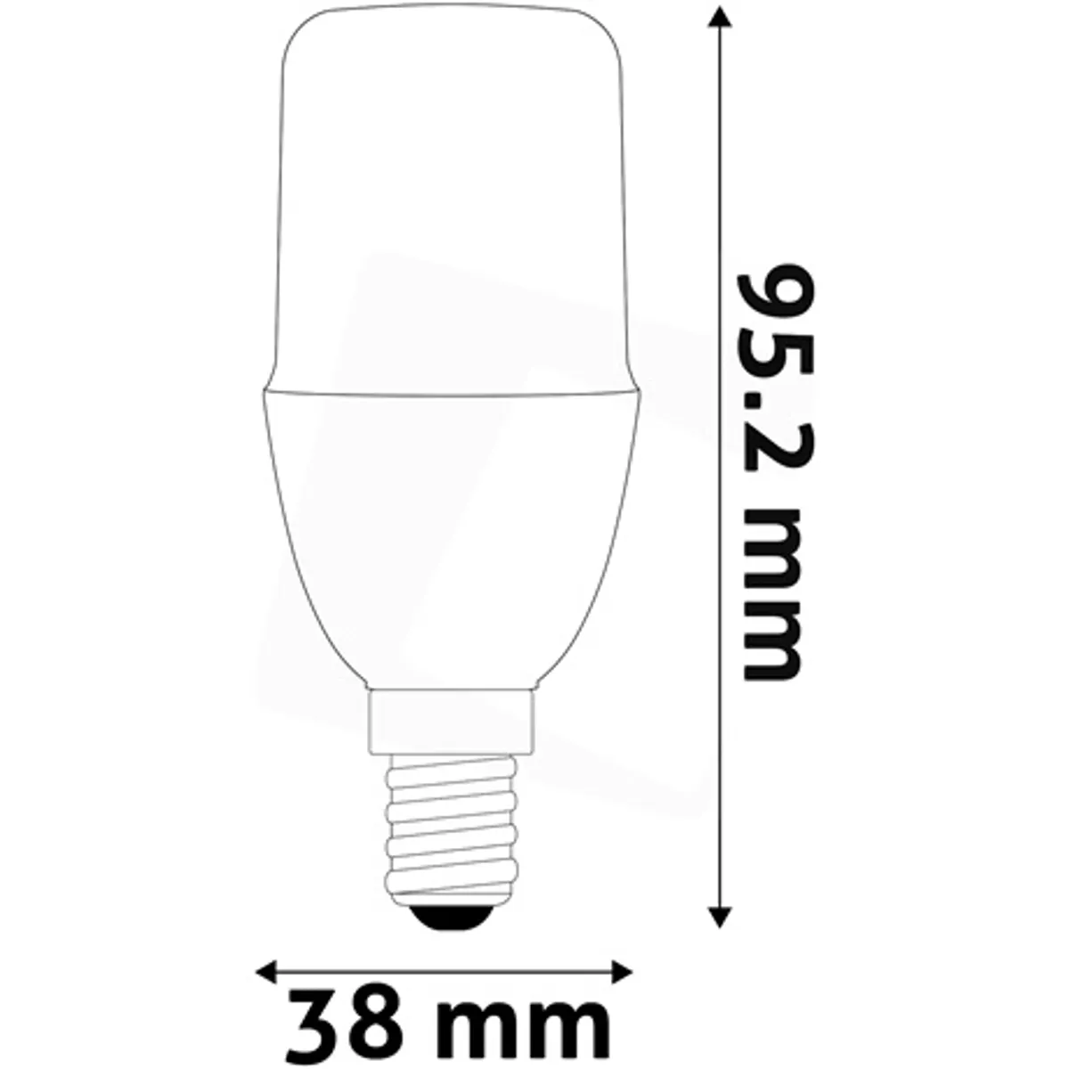 Avide ABBSE14WW-4W Bright stick led fényforrás 4W E14 3000K 470 lm 200 fok IP20 #2
