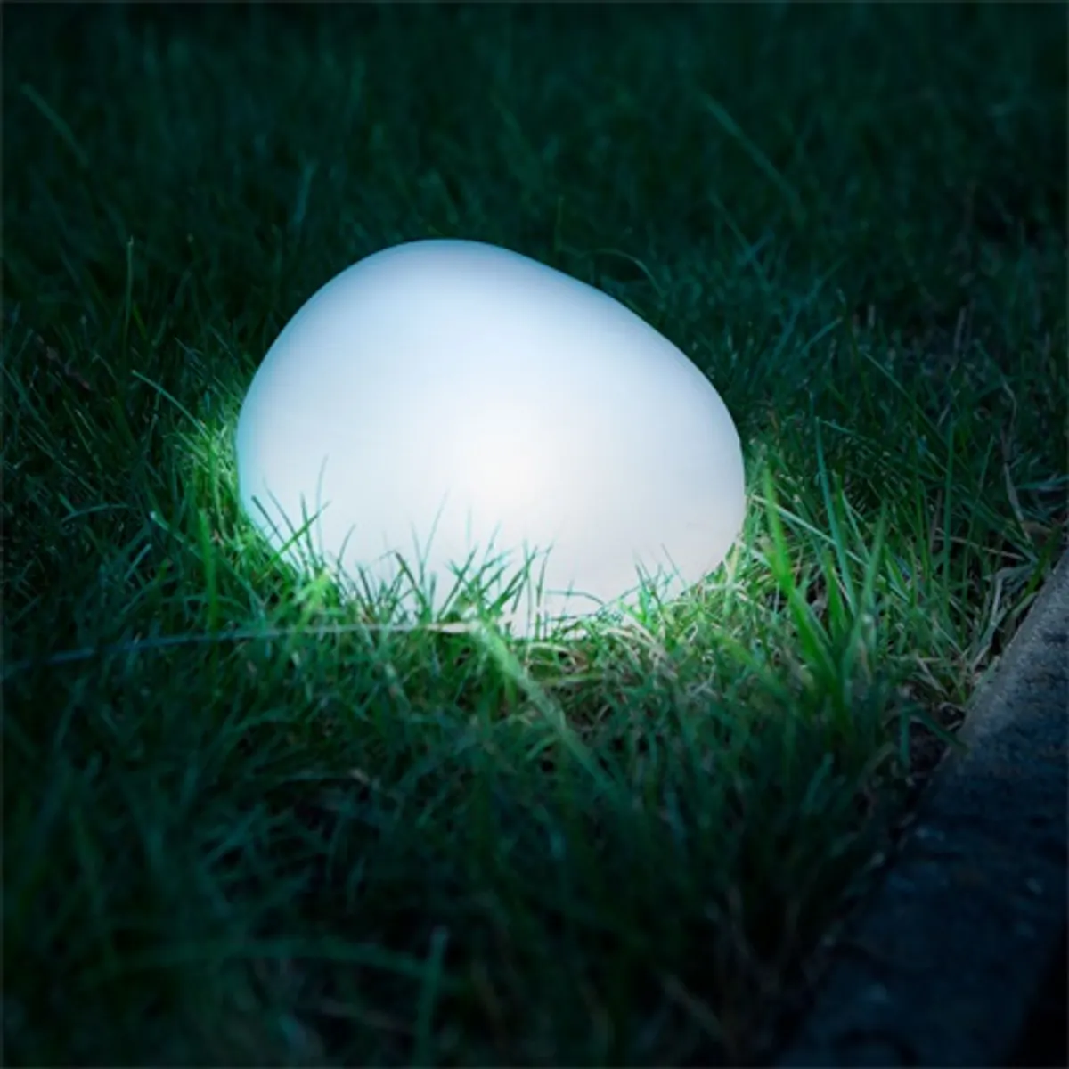 Garden of Eden 11768 Leszúrható szolár lámpa kavics forma IP44 melegfehér led #2