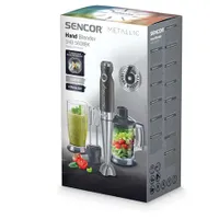 Sencor SHB5608BK-EUE3 botmixer készlet 1000 W 20 fokozat Titánium QuadBlade rozsdamentes acélkés 800 ml mixelő edény 1250 ml aprító edény #4