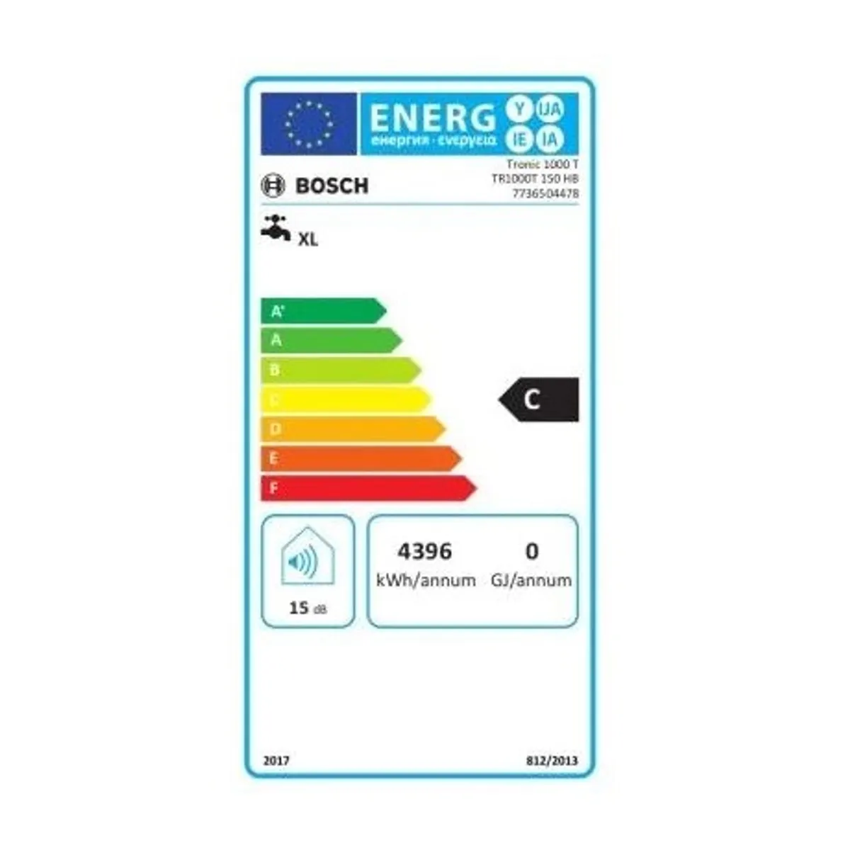 Bosch TR1000T 150 B Forróvíztároló 2000 W IPX4 18 mm szigetelés #2