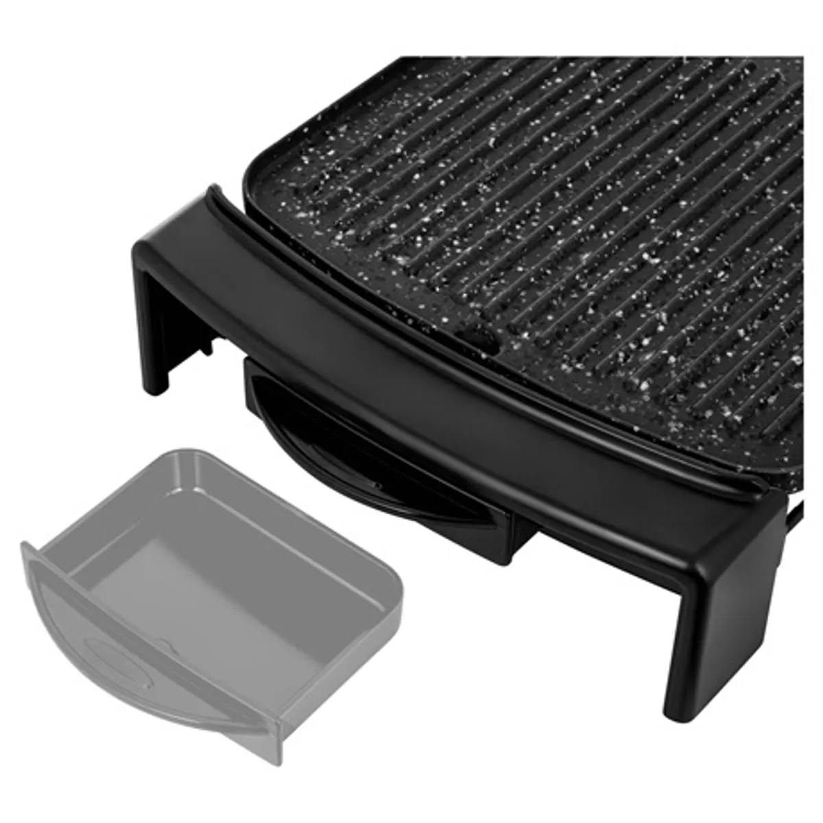 Sencor SBG 104BK grillsütő 2 az 1-ben asztali elektromos 44 x 25 cm 2300 W állítható hőmérséklet csepegtető tálca gránit felület #3
