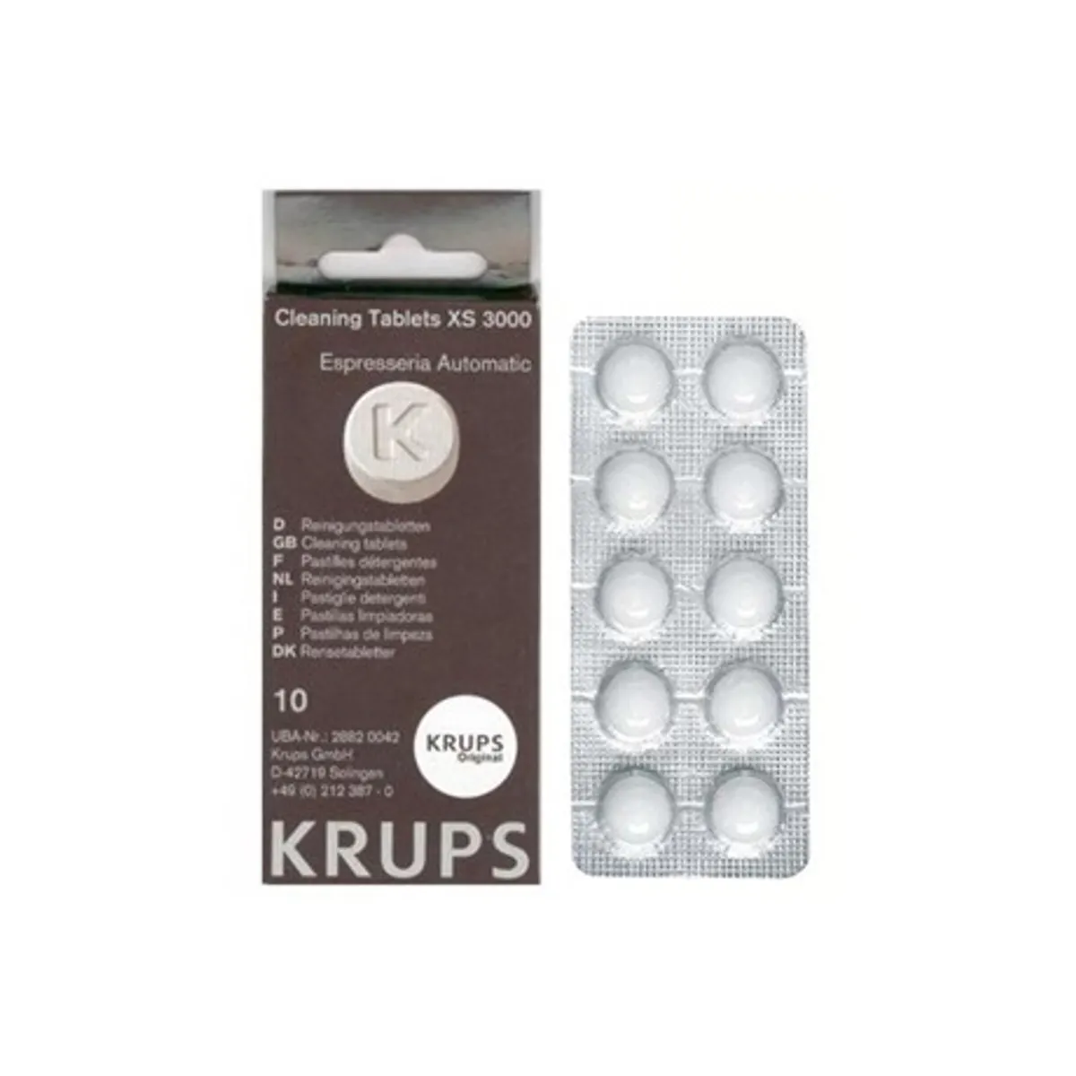 Krups XS3000 tisztító tabletta 10db modellek XP9000,XP7180,XP7200,XP7210,XP7220,XP7240,XP7250 #1