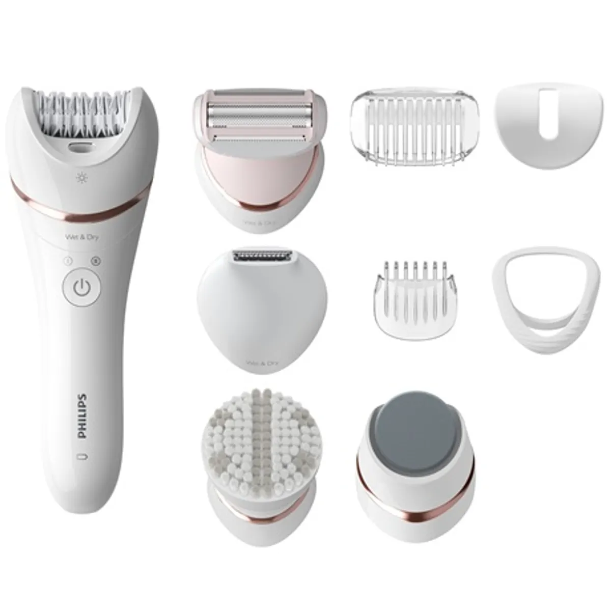 Philips BRE740/10 Satinelle advanced nedves és száraz epilátor 70000 fordulat per perc, extra széles fej, 9 kiegészítő #1
