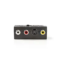 Nedis CVGP31902BK SCART adapter SCART férfi S-Video nő és 3x RCA nő nikkelezett fekete kapcsolható #2