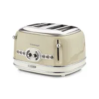 Ariete 156BG kenyérpirító 4 szeletes 1600W, 6 fokozat, újramelegítő kiolvasztó megszakító, középre helyezés kiadás hidegfalú morzsatálca, vezetéktárolás #1