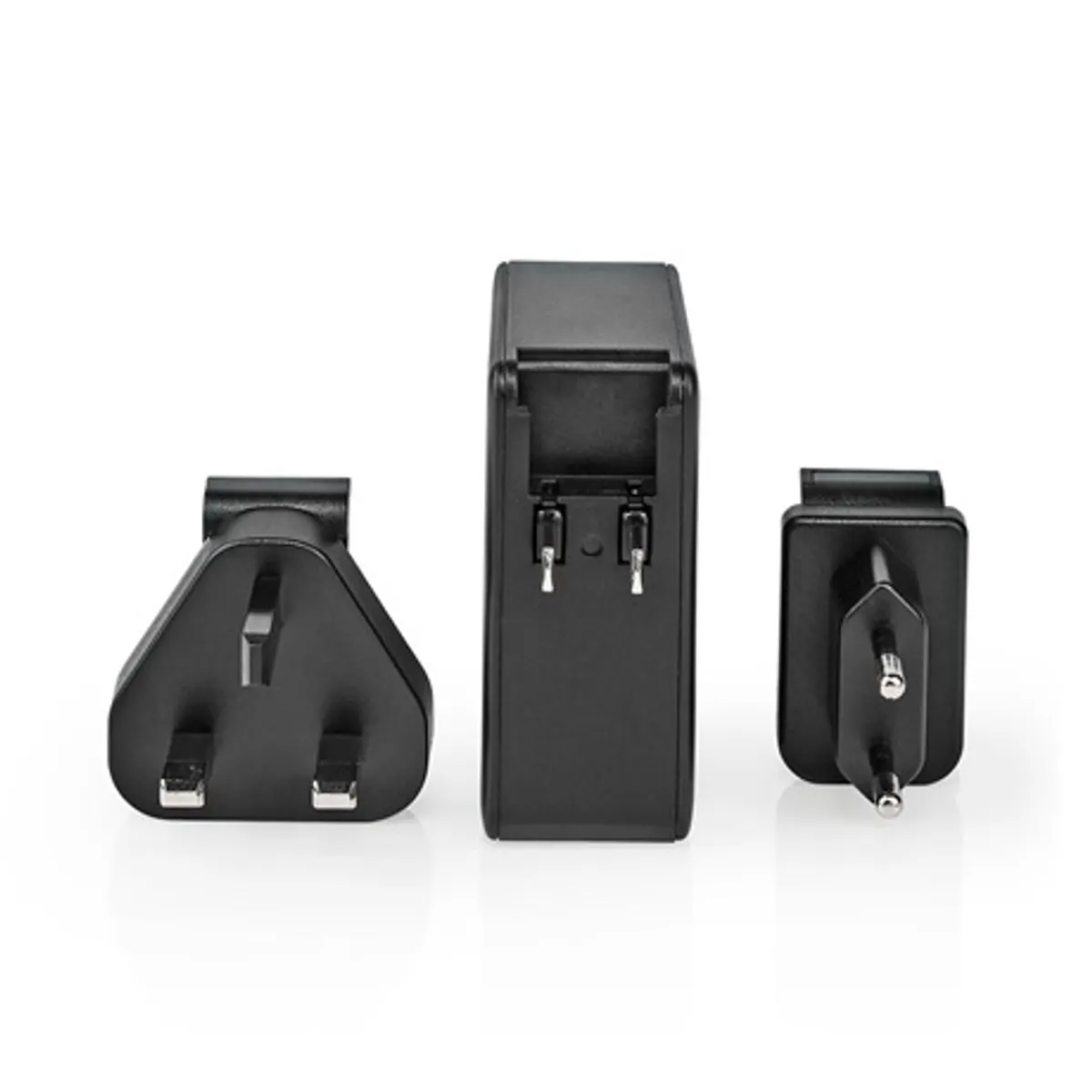 Nedis WCPD65W110BK fali töltő PD3.0 65W 2x USB-C automatikus feszültség kiválasztás EU UK csatlakozóval #2