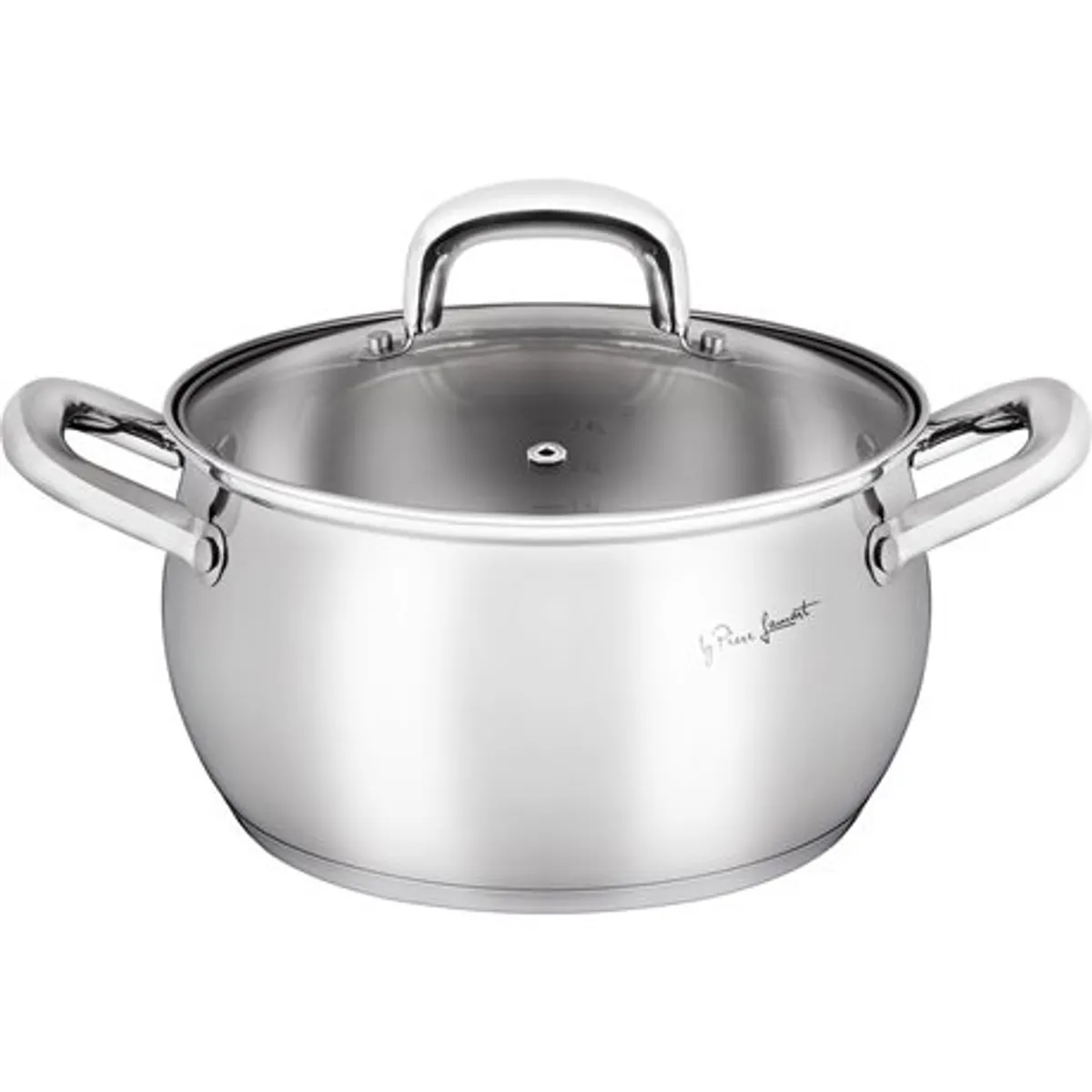 Lamart LT1159 fazék fedővel 2,6 l 18 cm nemesacél ezüst indukciós #1