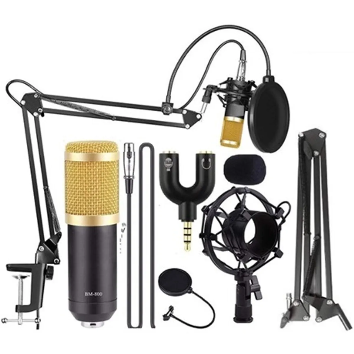 Forev FV-BM800 Kondenzátor mikrofon szett -34 dB érzékenység 20 Hz-20 kHz 150 ohm 130 dB SNR 78 dB #1