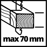 Einhell TC-JS 18 LI - SOLO dekopírfűrész akkumulátoros Power X-Change, lengő előtolás állítható, fúvó funkció, gyorsszerszám-csere #6