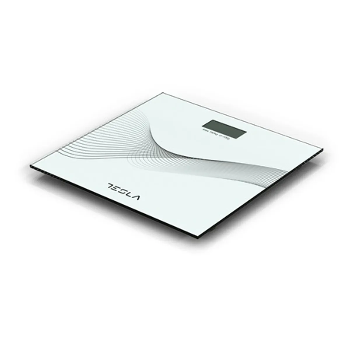 Tesla BS103W fehér személymérleg 180 kg, edzett üveg 6 mm, kg és lb, adatzár funkció, automatikus kikapcsolás #3