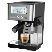 Sencor SES 4090SS eszpresszó automata 15 bar nyomás LCD kijelző 1,4 L tartály gőz és forró víz csészemelegítő #1