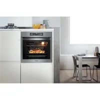 Whirlpool AKZ9 9480 IX Beépíthető elektromos sütő pirolitikus tisztítórendszer elektronikus időzítés belső világítás 1 teleszkópos vezetők 73 L #3