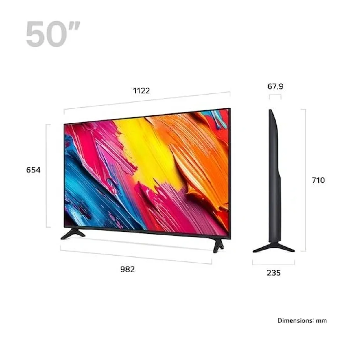 Lg 50QNED70A6A QNED AI 50" 4K QNED DirectLED 60 Hz HDR10 HLG webOS WiFi Ethernet 3x HDMI 1x USB eARC #2