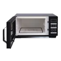 Sharp R760BK grillezős mikrohullámú sütő 23 l 900 W 1000 W grill dupla grill kvarc infravörös digitális kijelzés érintő gomb gyerekzár fekete #2