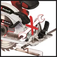 Einhell TE-CS 18/165-1 LI - SOLO Akkumulátoros kézi körfűrész 165 mm, 4200 min-1, LED világítás, porelszívó, szerszám nélküli beállítás #2