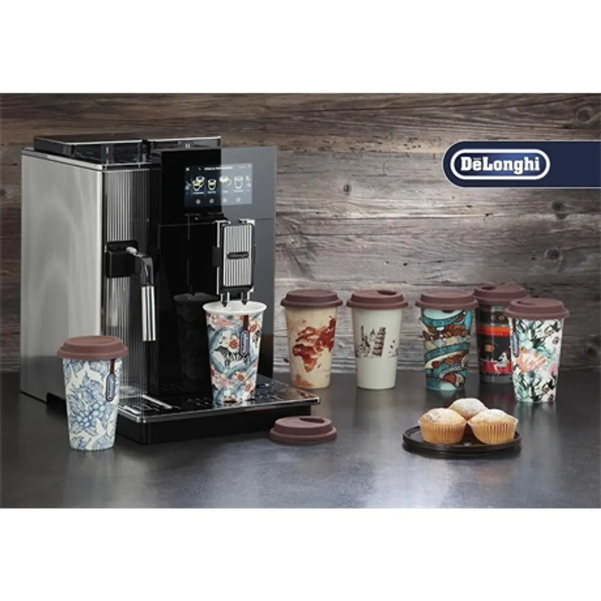 Delonghi DLSC057 Világjáró utazó bögre kerámia 300 ml duplafalú szilikon tetővel #4