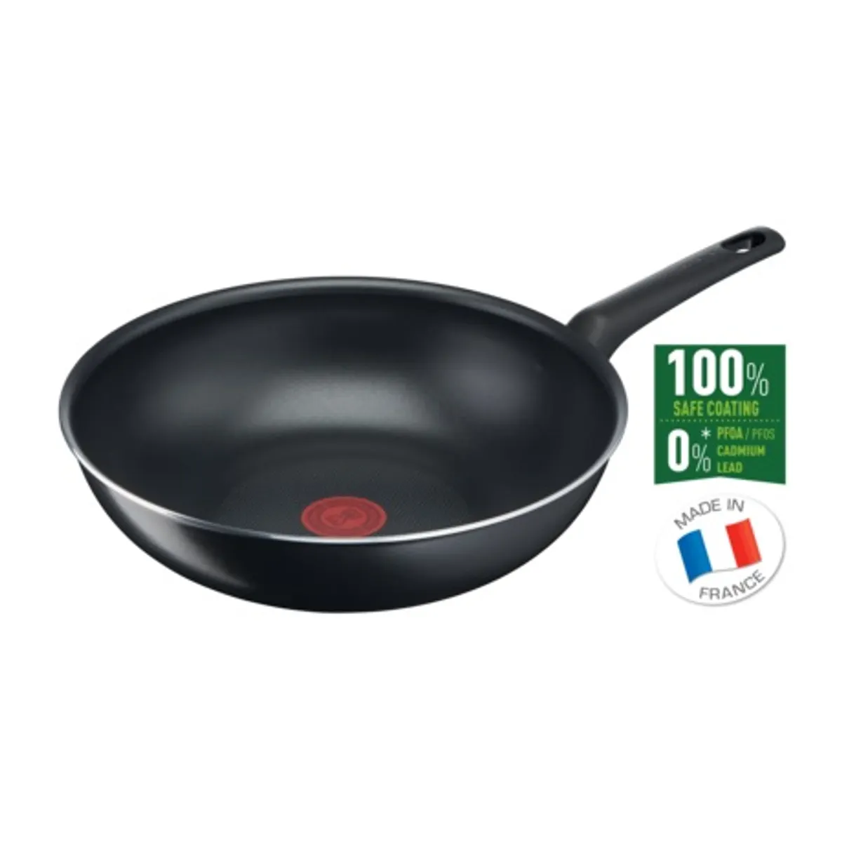 Tefal B5561953 Simple Cook wokserpenyő 28 cm 3,6 l tapadásmentes bevonat Thermo Signallal #1