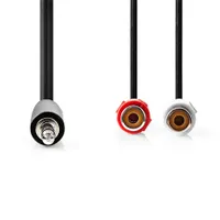 Nedis CAGB22250BK02 3,5 mm-es RCA audio kábel 0,2 m #2