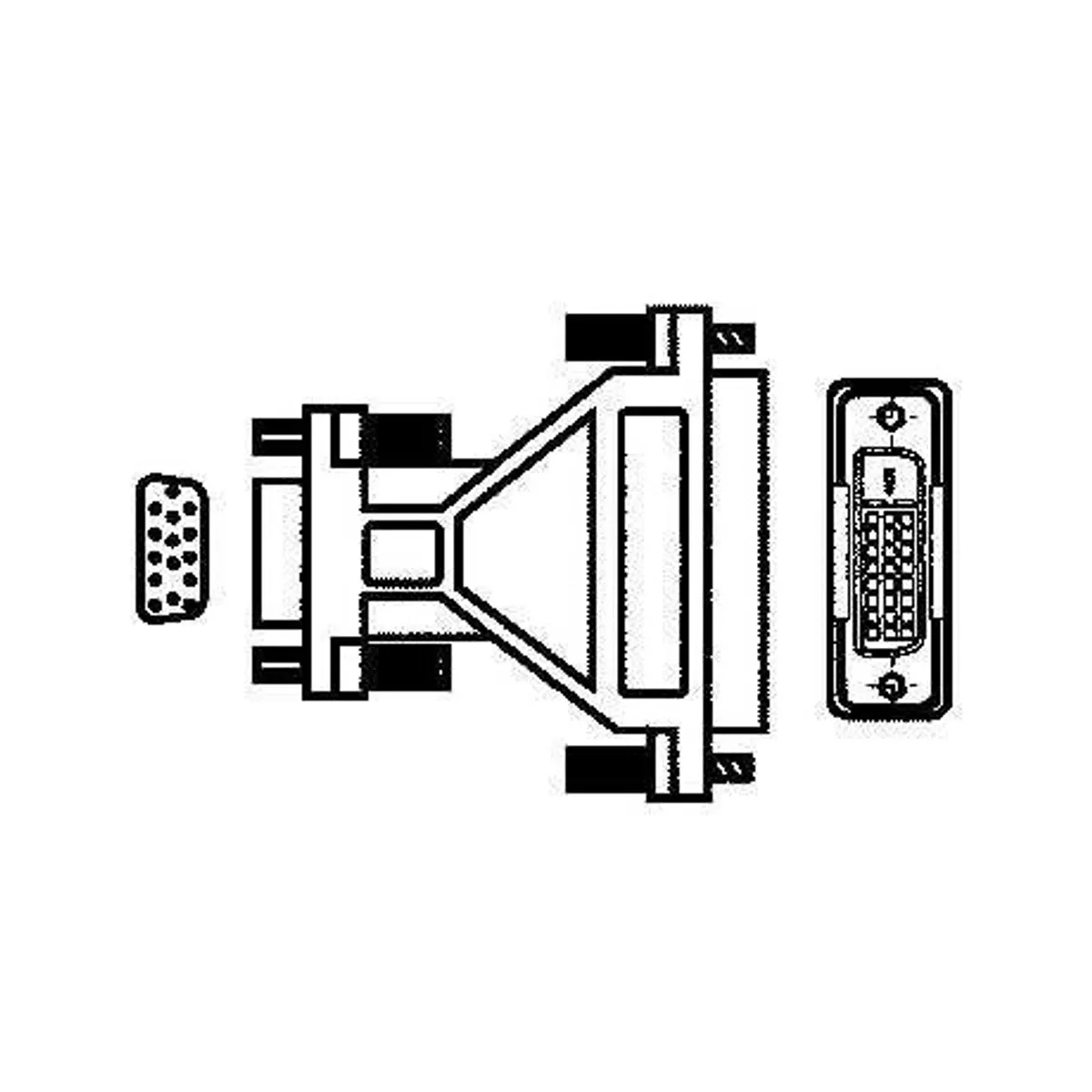 Hama 45074 dvi adapter 15p hdd dugó-dvi aljzat #2