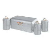 Berlinger Haus BH/6755 Moonlight kenyértartó 3 részes tároló szett rozsdamentes acél szürke-rose gold #1