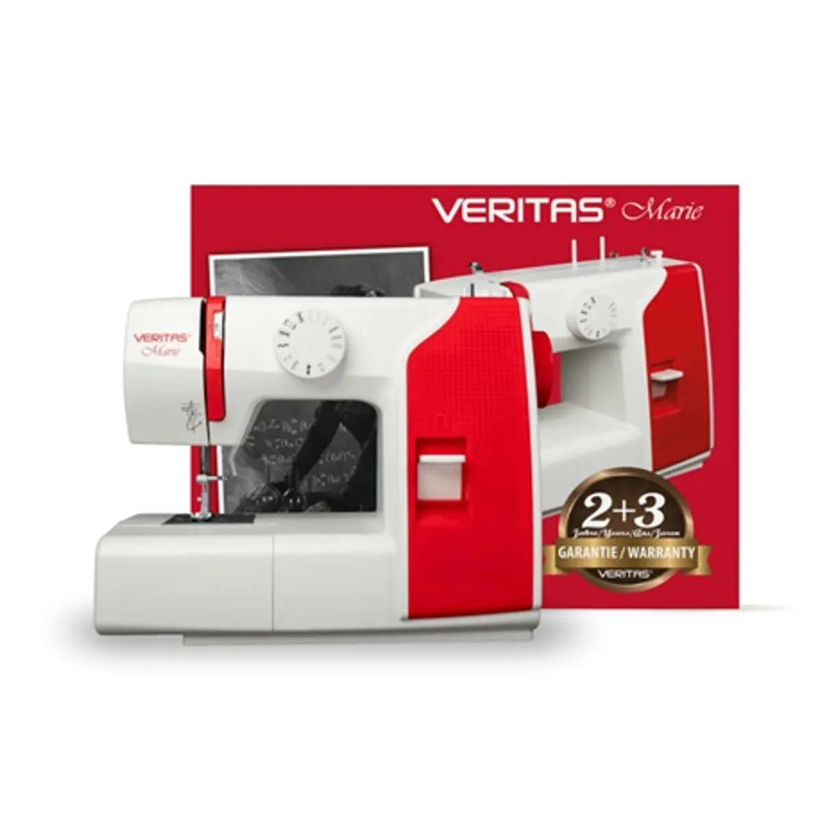 Veritas MARIE Marie varrógép 13 program, 4 lépéses gomblyukvarró, állítható öltéshossz 0-4 mm, öltésszélesség 0-5 mm, beépített szálvágó #6