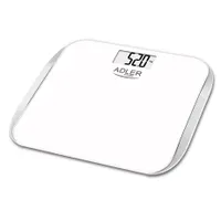 Adler AD8164 Személymérleg 180 kg 100 g 4-szenzoros edzett üveg 6 mm LCD automatikus nulla automatikus kikapcsolás #1