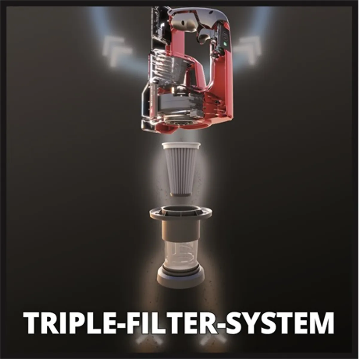 Einhell TE-SV 18 LI - SOLO 2 az 1-ben álló porszívó Power X-Change LED spotok #5