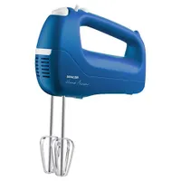 Sencor SHM 5402BL KÉZI MIXER 200 W 5 fokozat Turbo rozsdamentes acél habverő és dagasztószárak fehér-kék #2