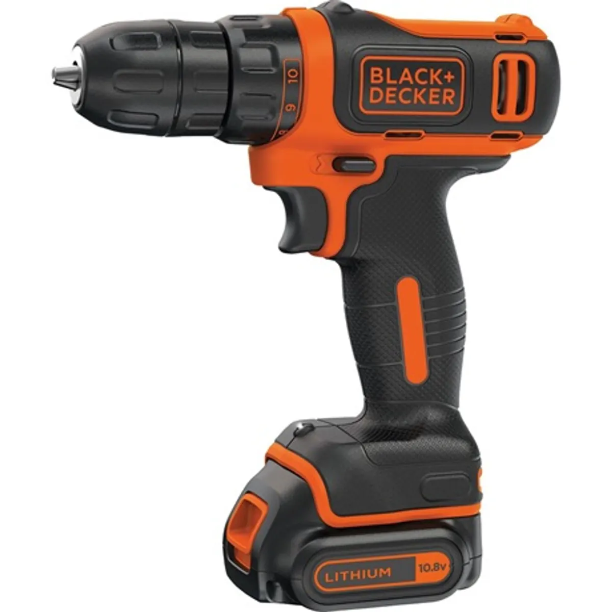 Black and Decker BDCDD12K1B-QW Akkus fúrócsavarozó készlet 10,8 V 1,5 Ah 12,5 Nm 10 fokozat LED fény #1