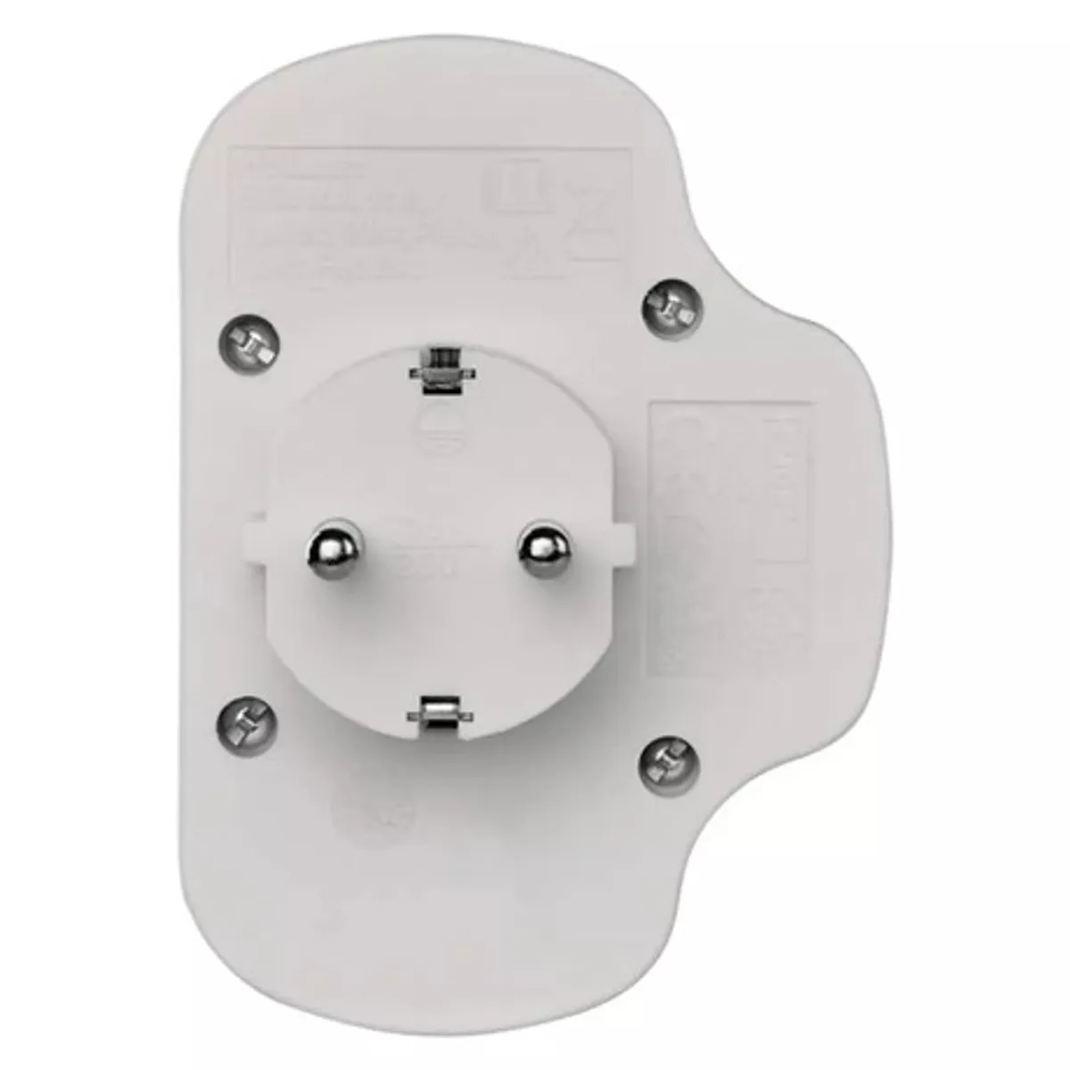 Emos P00282 elosztó kapcsolóval 3 aljzat 250 V 16 A fehér műanyag ip20 gyerekzár #3
