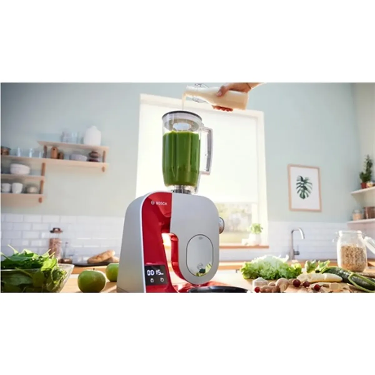 Bosch MUM5X720 MUM5 3,9 L nemesacél tál, beépített mérleg, 1000 W, 7 fokozat és pulzus, tartozéktároló #7